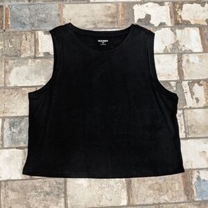 Old Navy XL Black Women's Cropped Tank Top